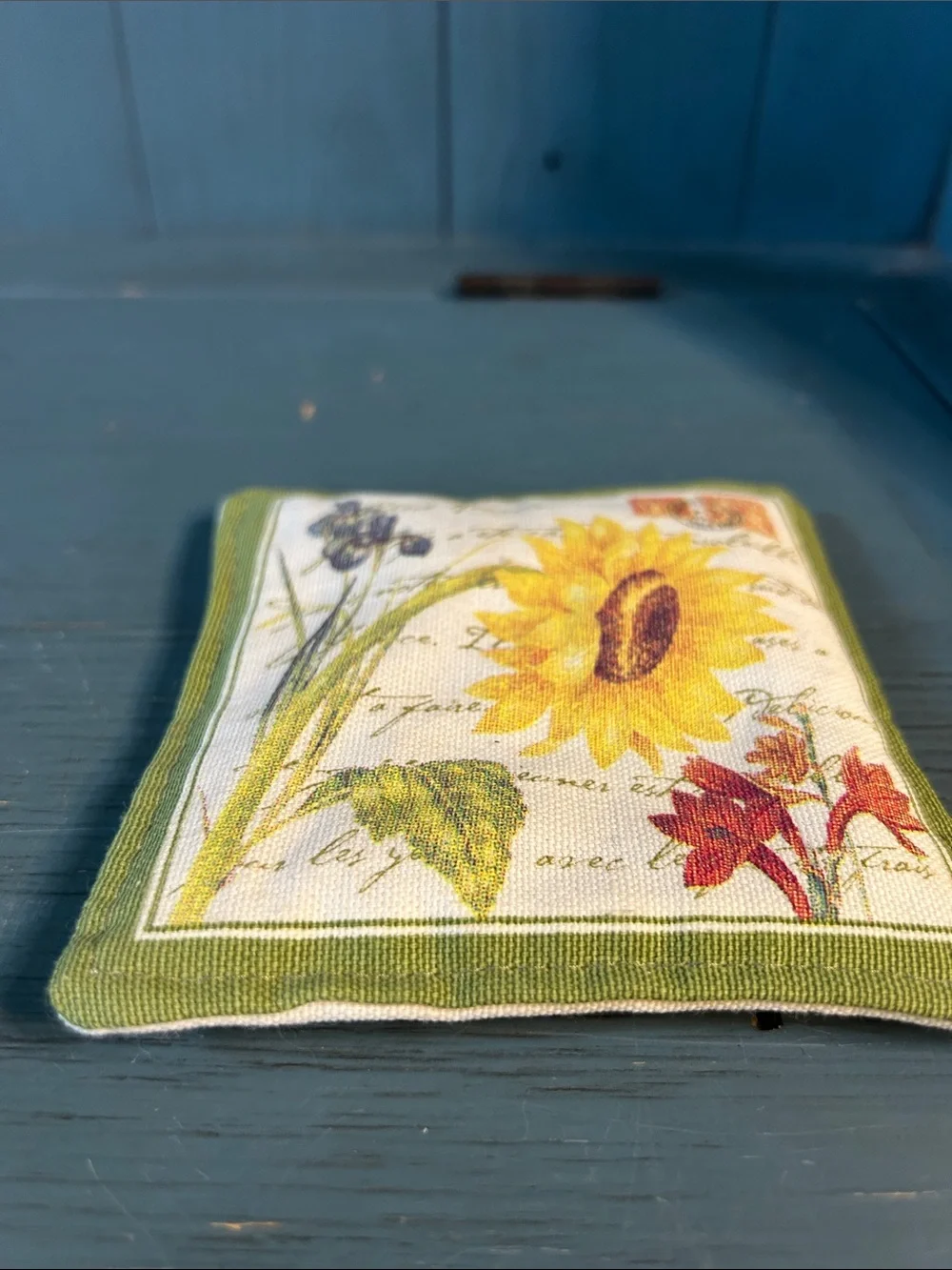 Alice Cottage Spice Mug Mats | Sunflower Floral & Books/Teacup Sachet Pillow